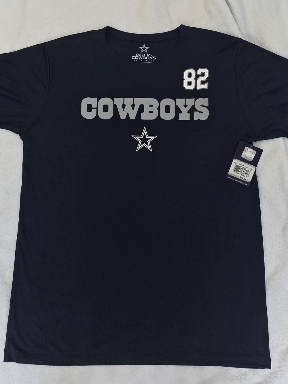 NFL Men's Black Graphic Tee - 'Cowboys' 82